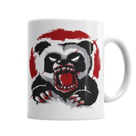 Baskı Dükkanı KB1122 Tehlikeli Panda Porselen Kupa Bardak