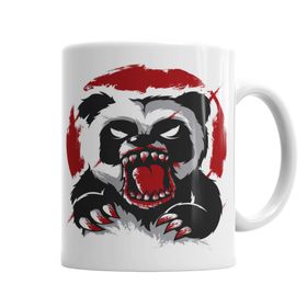 Baskı Dükkanı KB1122 Tehlikeli Panda Porselen Kupa Bardak