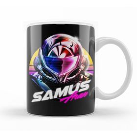 Baskı Dükkanı KB11230 Metroid Samus Aran Porselen Kupa Bardak