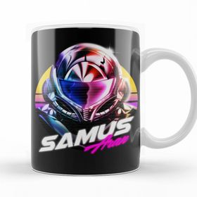Baskı Dükkanı KB11230 Metroid Samus Aran Porselen Kupa Bardak