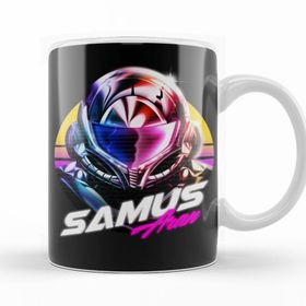 Baskı Dükkanı KB11230 Metroid Samus Aran Porselen Kupa Bardak