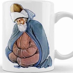 Baskı Dükkanı KB11231 Mevlana Porselen Kupa Bardak
