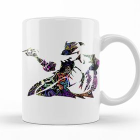 Baskı Dükkanı KB11237 Michael Jackson Psychedelic Porselen Kupa Bardak