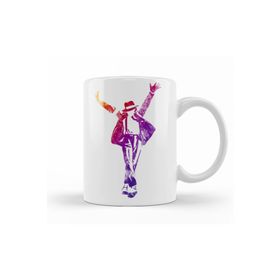 Baskı Dükkanı KB11239 Michael Jackson Pop Color Porselen Kupa Bardak
