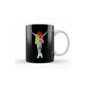 Baskı Dükkanı KB11241 Michael Jackson Silueta Porselen Kupa Bardak