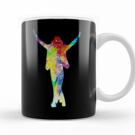 Baskı Dükkanı KB11241 Michael Jackson Silueta Porselen Kupa Bardak