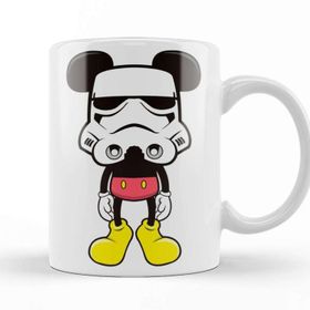 Baskı Dükkanı KB11245 Mickey Mouse Vader Mouse Porselen Kupa Bardak