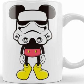 Baskı Dükkanı KB11245 Mickey Mouse Vader Mouse Porselen Kupa Bardak