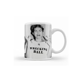 Baskı Dükkanı KB11250 Miley Cyrus Wrecking Ball Porselen Kupa Bardak