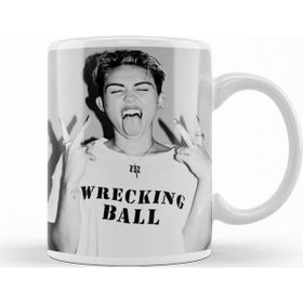 Baskı Dükkanı KB11250 Miley Cyrus Wrecking Ball Porselen Kupa Bardak