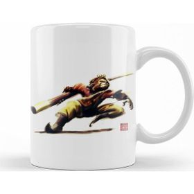 Baskı Dükkanı KB11270 Monkey King Sun Wukong Action Porselen Kupa Bardak