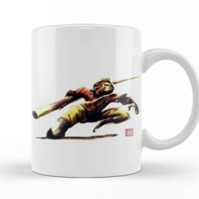 Baskı Dükkanı KB11270 Monkey King Sun Wukong Action Porselen Kupa Bardak