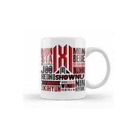 Baskı Dükkanı KB11273 Monsta X Font Collage Porselen Kupa Bardak