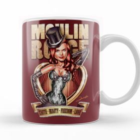Baskı Dükkanı KB11286 Moulin Rouge Satine Porselen Kupa Bardak