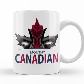Baskı Dükkanı KB11289 Mouthy Canadian Porselen Kupa Bardak