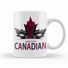 Baskı Dükkanı KB11289 Mouthy Canadian Porselen Kupa Bardak