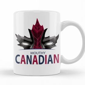 Baskı Dükkanı KB11289 Mouthy Canadian Porselen Kupa Bardak