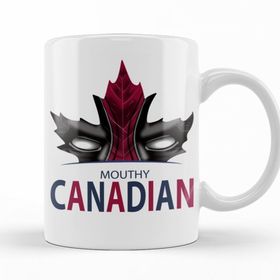 Baskı Dükkanı KB11289 Mouthy Canadian Porselen Kupa Bardak