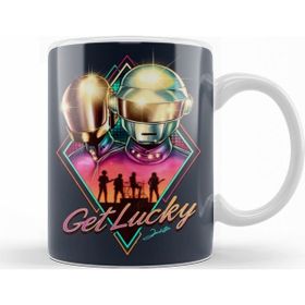 Baskı Dükkanı KB11290 Movie Daft Punk Get Lucky Porselen Kupa Bardak
