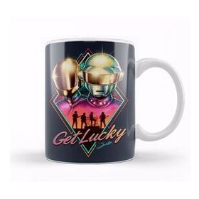 Baskı Dükkanı KB11290 Movie Daft Punk Get Lucky Porselen Kupa Bardak