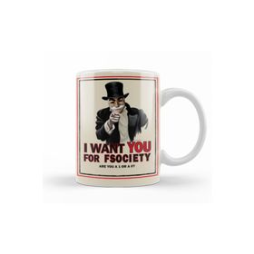 Baskı Dükkanı KB11298 Mr Robot I Want You For Fsociety Porselen Kupa Bardak