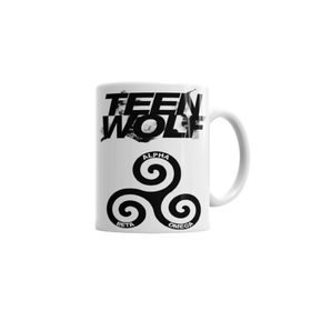 Baskı Dükkanı KB1130 Teen Wolf Alpha Beta Omega Porselen Kupa Bardak