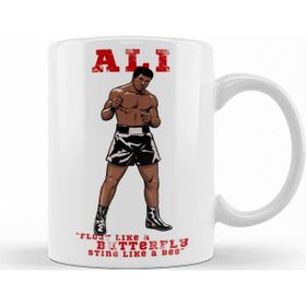 Baskı Dükkanı KB11300 Muhammed Ali Boks Porselen Kupa Bardak