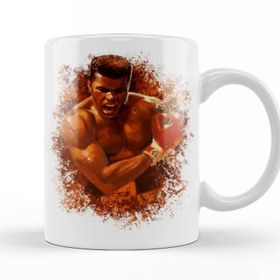 Baskı Dükkanı KB11300 Muhammed Ali Boks Porselen Kupa Bardak