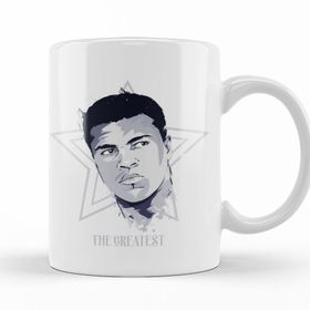 Baskı Dükkanı KB11302 Muhammed Ali Boks The Greatest Porselen Kupa Bardak
