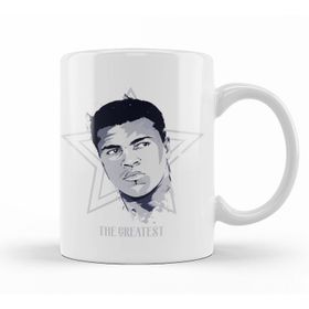 Baskı Dükkanı KB11302 Muhammed Ali Boks The Greatest Porselen Kupa Bardak