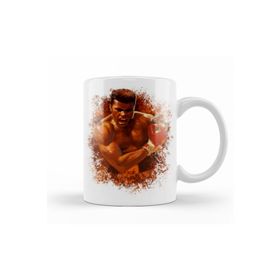Baskı Dükkanı KB11303 Muhammed Ali Boks Porselen Kupa Bardak