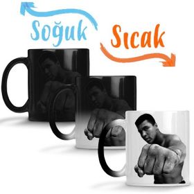 Baskı Dükkanı KB11303 Muhammed Ali Boks Porselen Kupa Bardak