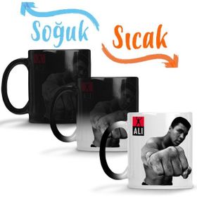 Baskı Dükkanı KB11303 Muhammed Ali Boks Porselen Kupa Bardak