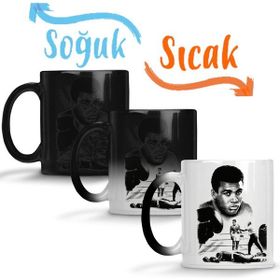Baskı Dükkanı KB11303 Muhammed Ali Boks Porselen Kupa Bardak