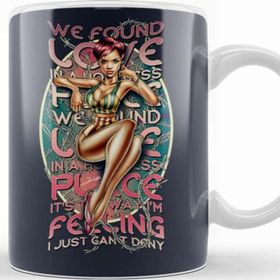 Baskı Dükkanı KB11308 Music Found Love Porselen Kupa Bardak