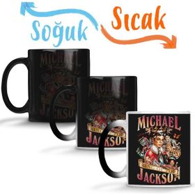 Baskı Dükkanı KB11309 Music King Of Pop Mıckael Jackson Porselen Kupa Bardak