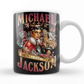 Baskı Dükkanı KB11309 Music King Of Pop Mıckael Jackson Porselen Kupa Bardak