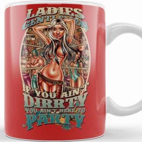 Baskı Dükkanı KB11310 Music Pinup Dirty Porselen Kupa Bardak