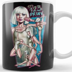 Baskı Dükkanı KB11312 Music Sia 1 2 3 Drink Porselen Kupa Bardak