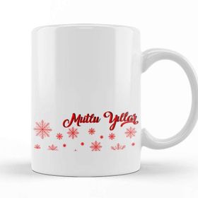 Baskı Dükkanı KB11318 Mutlu Yıllar Porselen Kupa Bardak