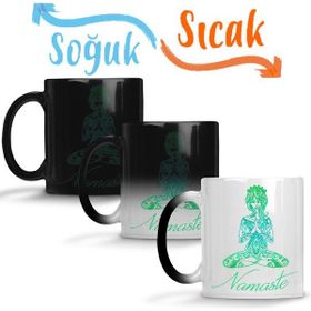 Baskı Dükkanı KB11328 Namaste Yoga Porselen Kupa Bardak