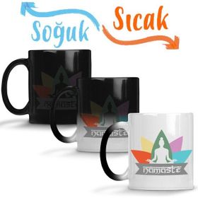 Baskı Dükkanı KB11328 Namaste Yoga Porselen Kupa Bardak