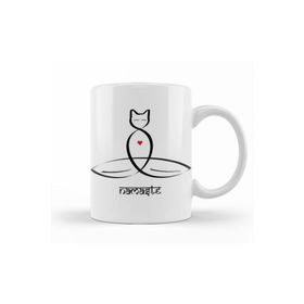 Baskı Dükkanı KB11330 Namaste Yoga Porselen Kupa Bardak
