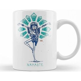 Baskı Dükkanı KB11330 Namaste Yoga Porselen Kupa Bardak