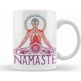 Baskı Dükkanı KB11330 Namaste Yoga Porselen Kupa Bardak