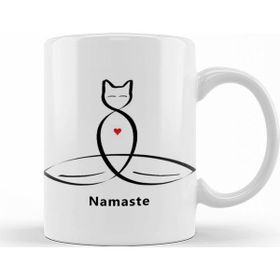 Baskı Dükkanı KB11330 Namaste Yoga Porselen Kupa Bardak