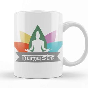 Baskı Dükkanı KB11330 Namaste Yoga Porselen Kupa Bardak