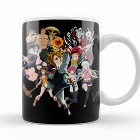 Baskı Dükkanı KB11334 Nanatsu No Taizai Seven Deadly Sins All Characters Porselen Kupa Bardak