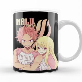 Baskı Dükkanı KB11339 Natsu Lucy Nalu Matching Shirts Porselen Kupa Bardak