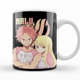 Baskı Dükkanı KB11339 Natsu Lucy Nalu Matching Shirts Porselen Kupa Bardak